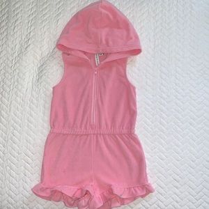 Janie and Jack terry cloth cover-up romper. Girls size 5
